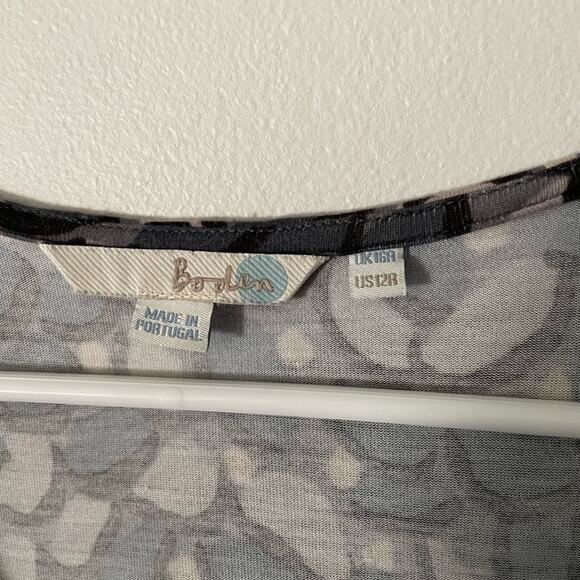 Boden Jersey Knot Front Long Sleeve Dress Size 12R - Picture 2 of 5